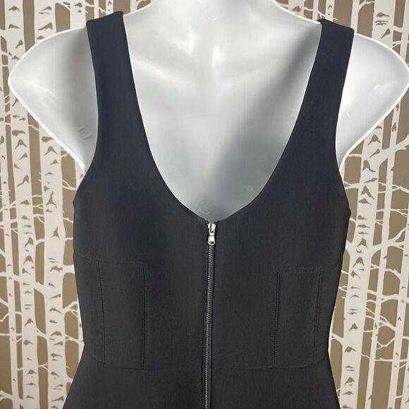 Vera Wang Embossed Neoprene Fit and Flare Scuba Dress 4 - Picture 8 of 12